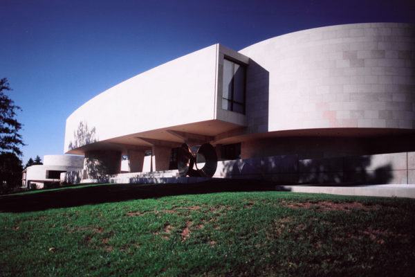 View Of The Katzen Art Center, Showcasing Rugo Stone’s Expert Stone Craftsmanship And Architectural Design.