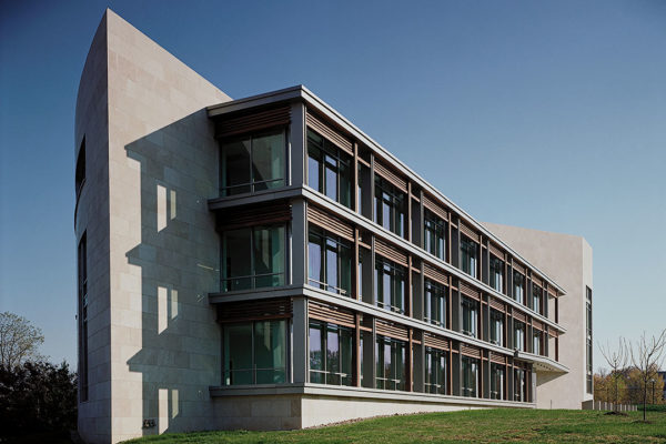 Exterior View Of The Nigerian Chancery, Showcasing Rugo Stone's Expertise In Stonework And Architectural Design.