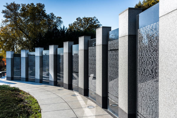 Stone Details At The Maryland WWII Memorial, Showcasing Rugo Stone's Precision And Artistry In Memorial Design.