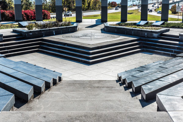 Rugo Stone Maryland WWII Memorial Landscape Stone Installation | Expert Natural Stone Design & Stonework Fabrication