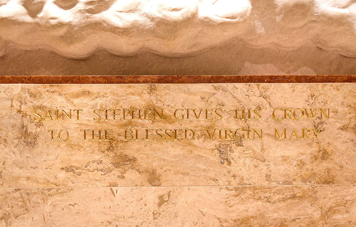Rugo Stone Our Lady of Hungary Chapel stone installation | Expert Natural Stone Design & Stonework Fabrication