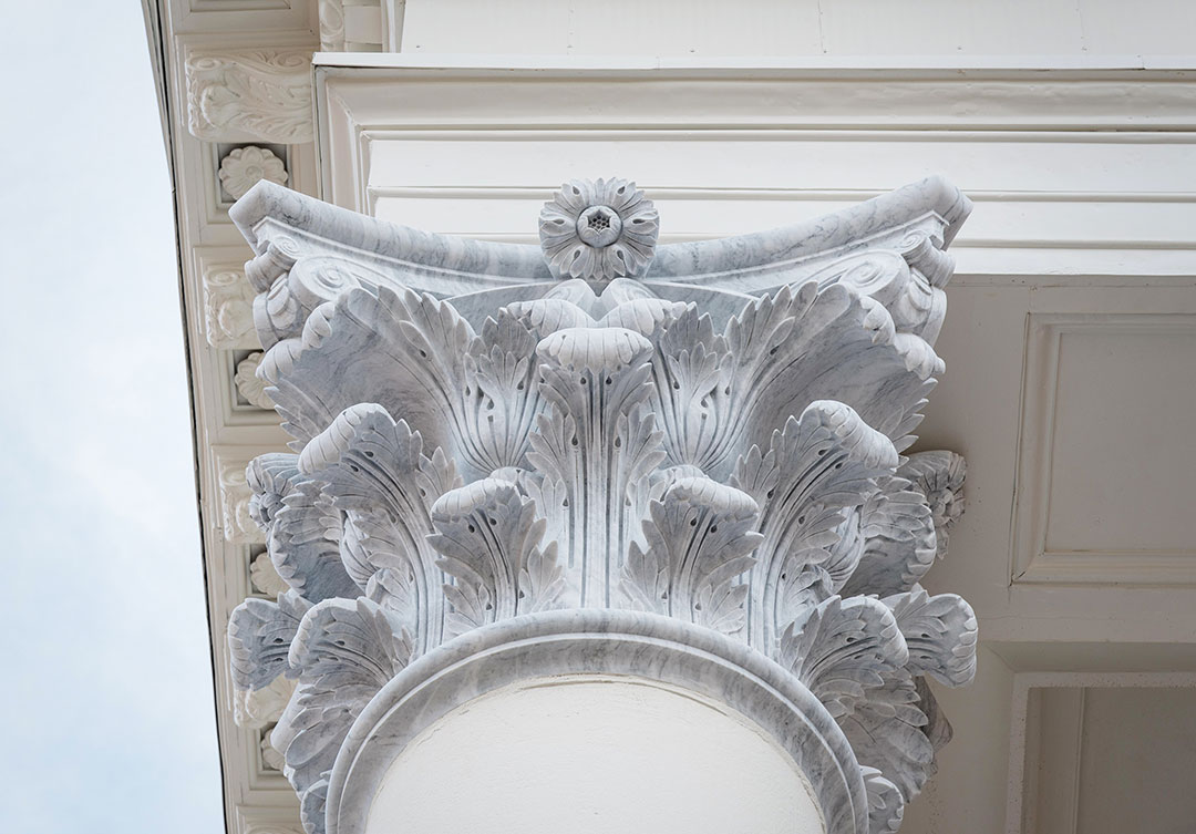 UVA Capital Rotunda featuring detailed stone architecture and exceptional craftsmanship by Rugo Stone.