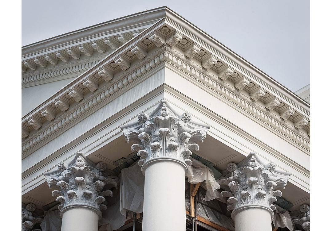 UVA Capital Rotunda showcasing exquisite stone detailing and architectural expertise by Rugo Stone.