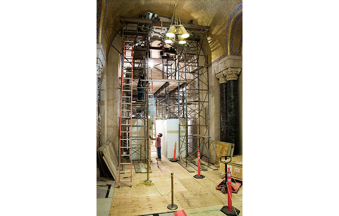 Rugo Stone Our Lady of Korea stone installation | Expert Natural Stone Design & Stonework Fabrication