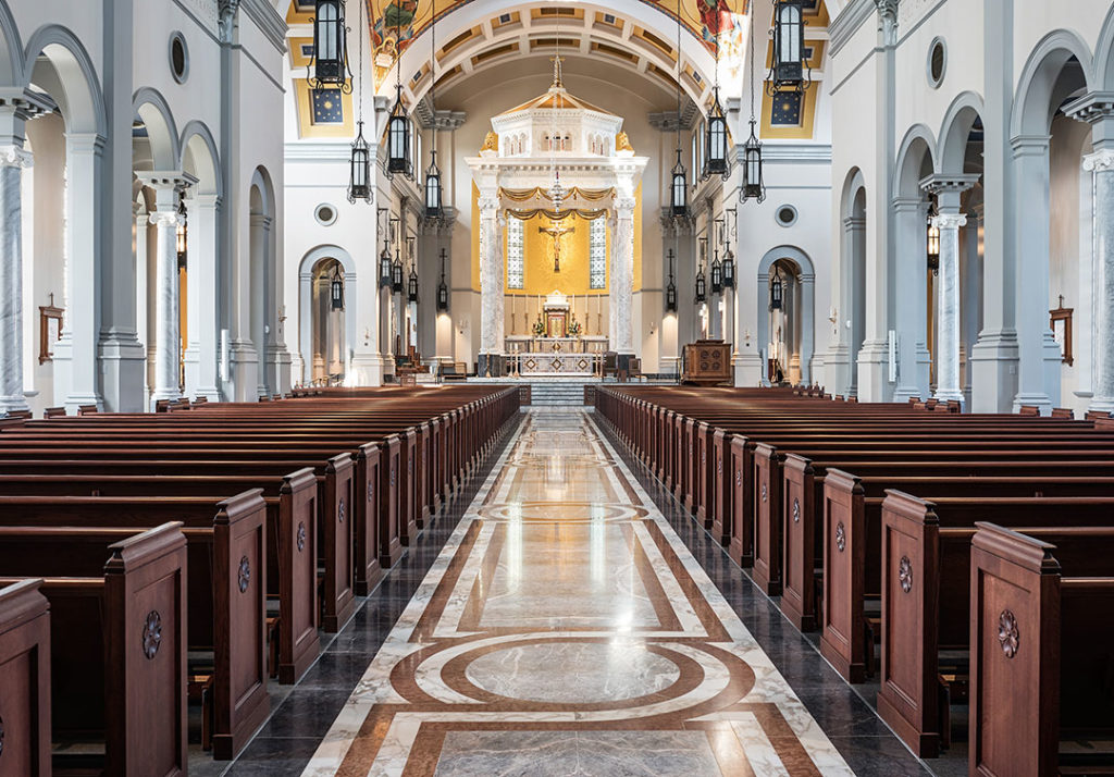 Natural Stone Design & Stonework Fabrication | Sacred Heart Church Stone Restoration Project by Rugo Stone