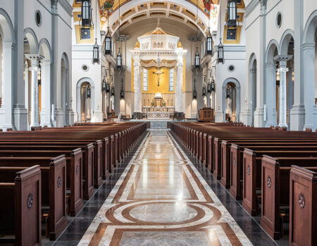 Natural Stone Design & Stonework Fabrication | Sacred Heart Church Stone Restoration Project By Rugo Stone