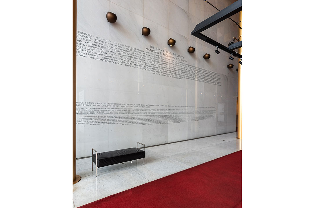 Precision stone engraving at JFK Center by Rugo Stone – Natural Stone Design & Stonework Fabrication Expert