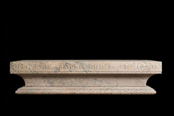 Custom Stone Bench Honoring Nancy Reagan By Rugo Stone – Experts In Natural Stone Design & Architectural Stonework Fabrication