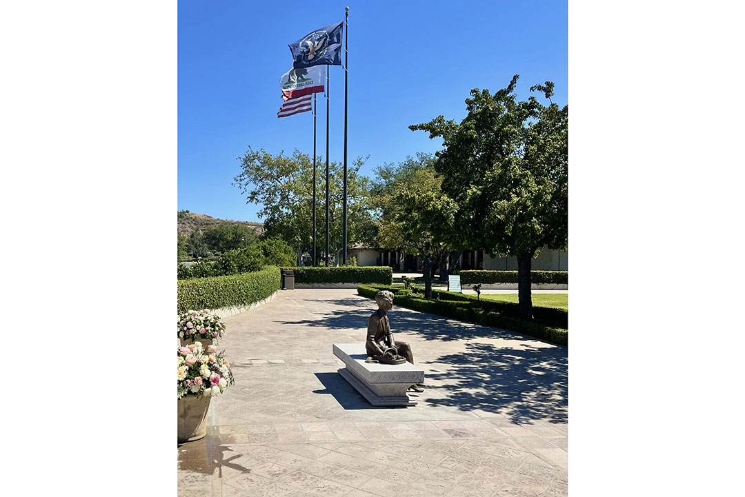 Elegant stone bench tribute to Nancy Reagan by Rugo Stone – Specialists in Custom Stone Fabrication & Memorial Engraving
