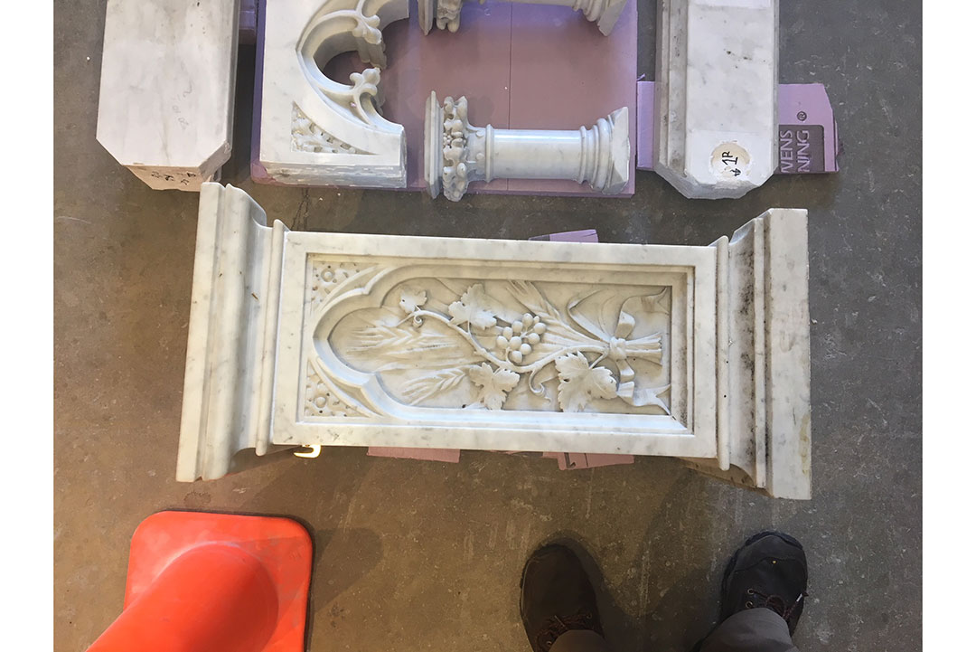 Marble sanctuary floor and altar restoration at Basilica of Saint Mary by Rugo Stone – Specialists in Natural Stone Installation & Church Restoration