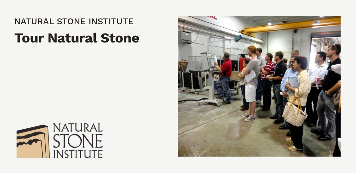 Tour of natural stone selection process – Continuing Education by Rugo Stone on Stone Fabrication & Architectural Applications