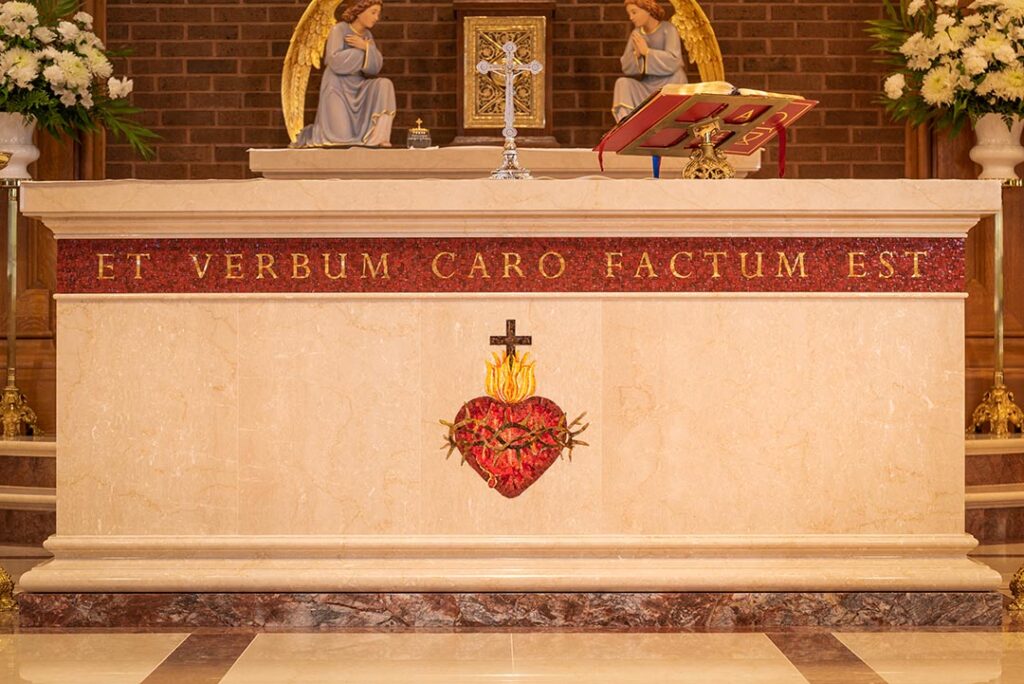 Custom Church Stone Installation